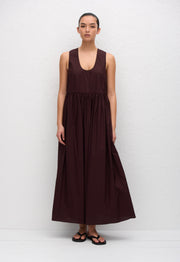 Deep U Sundress - Aubergine - Matteau